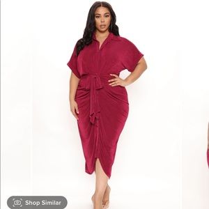 Fashion Nova City Mood Slinky Midi Dress